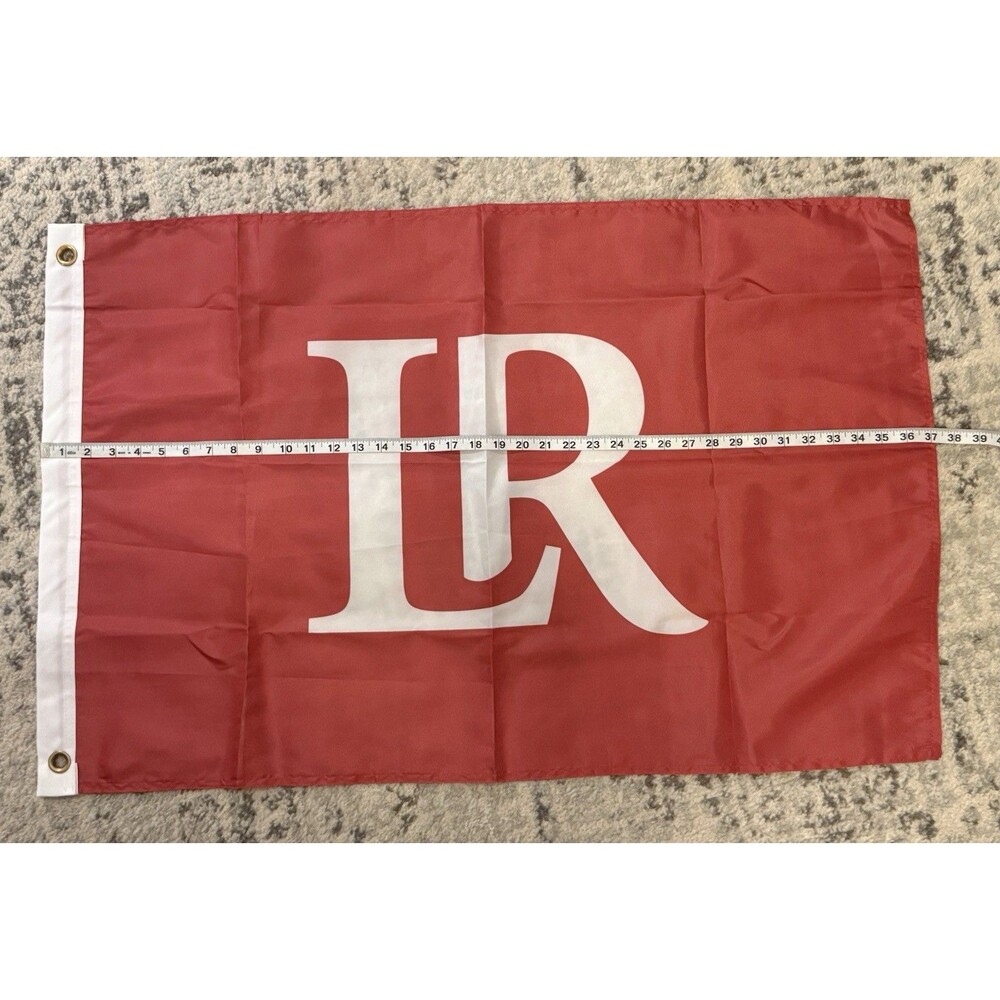 Red/White LR Nautical Flag Polyester 36 x 24 in with‎ Grommets - Picture 2 of 3